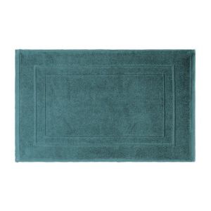 Garnier Thiebaut Tapis de bain pur coton bleu 50x80