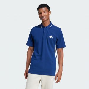 Adidas Polo piqué 3 bandes Essentials, pointure X-Large - Taille X-Large
