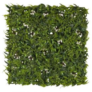 hjh OFFICE Tapis / mur végétal MORE GREEN I 50 × 50 plastique vert