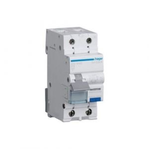 Disjoncteur différentiel avec dispositif de surintensité B/6KA, 16A, 30mA, 2 pôles, type AC