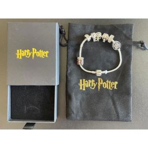 Bracelet - Harry Potter - Poudlard - 7 Charms - Acier - 20 Cm