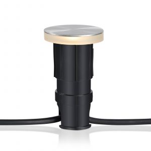 Image de Markslojd Garden 24 Decklight, argent&eacute; lumi&egrave;re c&ocirc;t&eacute; &Oslash;6 cm