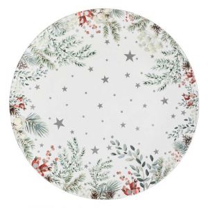 Atmosphera Lot de 12 dessous d'assiette Branches Diam 33 cm - Multicolore
