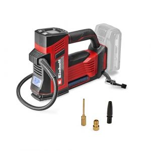 Einhell Compresseur sans fil CE-CC 18/23 D Li-Solo Power X-Change (18 V, 11 bars max, manom&egrave;tre avec &eacute;cran LCD, fonction d&rsquo;arr&ecirc;t automatique, sans batterie)