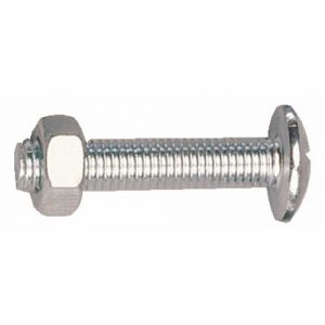 GFD Boulons po&ecirc;liers - t&ecirc;te ronde - filetage total - 4x10 mm - 500 pi&egrave;ces