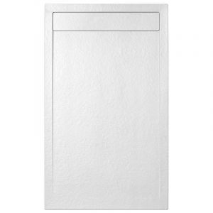 Swiss Aqua Technologies Fusion Receveur de douche 120x80cm en marbre coulé, Blanc (SATFUP12080BL)