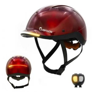 Overade Casque vélo Life Ruby LED Rouge