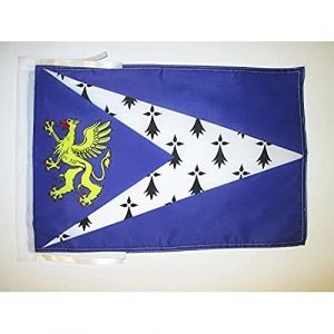 Drapeau Pays de Saint-Brieuc 45x30cm - PAVILLON Bro Sant-Brieg en Bretagne 30 x 45 cm haute qualité - AZ FLAG