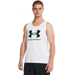 Under Armour Debardeur sportstyle logo blanc homme