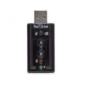 Cabling Adaptateur Carte Son AC-3 Clé USB Audio Micro 3D Stéréo 7.1 Canaux