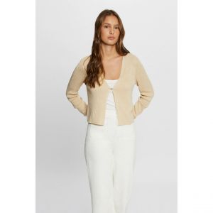 Morgan Gilet manches longues col en V jaune or femme - Taille XL