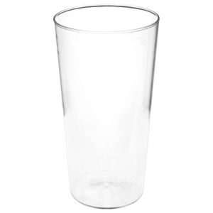 Ruedelafete Lot de 5 VERRES A BIÈRE coniques cl plastique rigide, Transparents