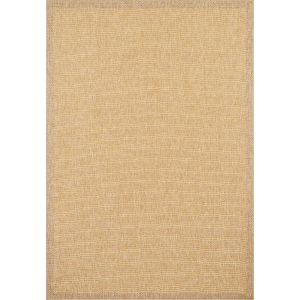 Image de Nazar Tapis intérieur extérieur aspect jute à motif abstrait RUGS - 60x180 cm - Nature - Jaune