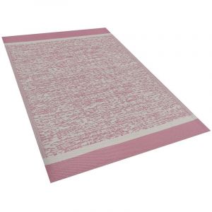 Beliani Tapis extérieur rose 120 x 180 cm BALLARI