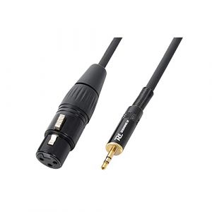 Image de Power Dynamics PD Connex câble audio cordon xlr f / jack 3,5 m stéréo - 0,5m - Idéal pour relier vos enceintes de sonorisation