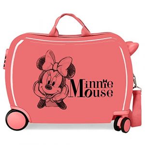 Image de Disney. Valise enfant Minnie in Love 2 roues multidirectionnelle rose