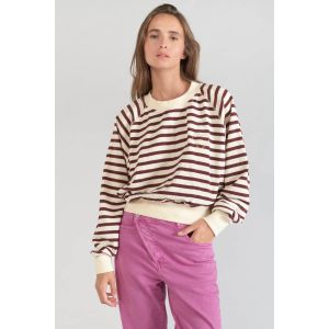 Le Temps des Cerises Sweat-shirt Sweatshirt koa marinière prune