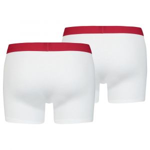 Levi's 4-Pack Men's Solid Basic Boxer Brief Boxershorts Underwear Pants, Größe Bekleidung:S, Farben:317 - White/White