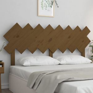 VidaXL Tête de lit Marron miel 159,5x3x80,5 cm Bois massif de pin