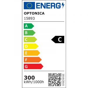 Optonica Projecteur LED SMD 300W 42000lm IP65 6000K Blanc du Jour - Corps Noir Aluminium 400x331x49mm