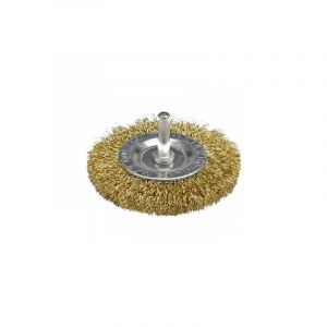 Vorel 06985 – Brosse circulaire avec axe de 75 mm, fil ondulé
