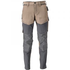Mascot Pantalon avec poches genouill&egrave;res Ultimate - Taupe - Taille 38 - Entrejambe 82 - 22379-311-5689-82C44