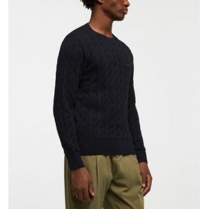 Tommy Hilfiger Pull droit maille torsadée coton