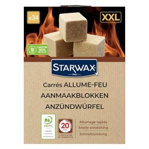 Starwax Cubes allume feu XXL PEFC X34