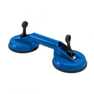 Högert Technik Ventouse double robuste 80 kg Ventouse extra forte pour le transport de vitres, d'objets lisses et de carreaux de céramique
