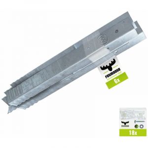 Fatmoose Ancrage au sol ancrage poteau SolidRoot - set de 6 ancrages pour aire de jeux & portique balan&ccedil;oire
