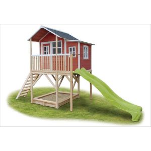 Exit Toys Maisonnette en bois Loft 750 - rouge