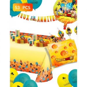 Maxi kit anniversaire Dragon Ball Z - Couleur Orange - Taille Taille Unique