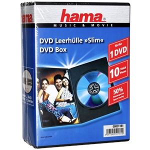 Hama 51181 - 10 boîtiers Slim pour DVD