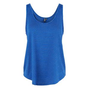 Pieces Débardeur à fines rayures brillantes Ecru - Taille L;M;S;XL;XS