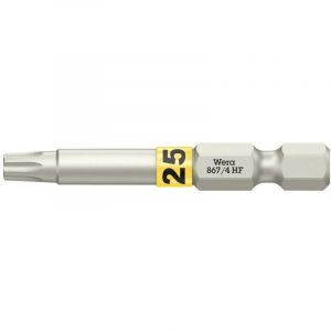 Wera 05060509001 - Embout avec fonction de retenue; 867/4 TORX HF Embouts avec fonction de retenue, TX 25 x 50 mm
