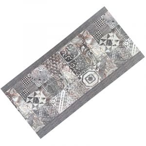TAPIS de Coureur de CUISINE tapis de Coureur antid&eacute;rapant CARRELAGE GRIS fabriqu&eacute; en Italie Cm. 50x80