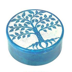 United Labels Boite déco en Stéatite Arbre de Vie