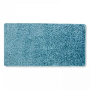Oviala Tapis d'intérieur rectangulaire en polypropylène 80x150 cm Bleu
