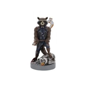 Cableguys Figurine Gaming Marvel Les Gardiens de la Galaxie Rocket Raccoon - Accessoire Support Manette ou - C&acirc;ble USB Inclus