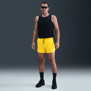Nike Short de running avec sous-short int&eacute;gr&eacute; Dri-FIT Stride 13 cm pour homme - Jaune - Taille L - Male