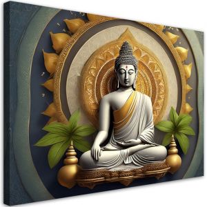 Tableau d&eacute;co Statue de Bouddha Zen 60x40