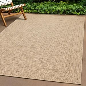VidaXL Tapis 120x170 cm Aspect Jute intérieur et extérieur