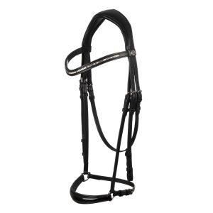 Bridon équitation anatomique en cuir Acavallo Dama