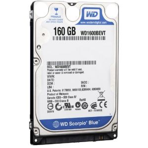 Image de Western Digital WD1600BEVT - Disque dur Scorpio Blue 160 Go 2.5" SATA II 5400 rpm