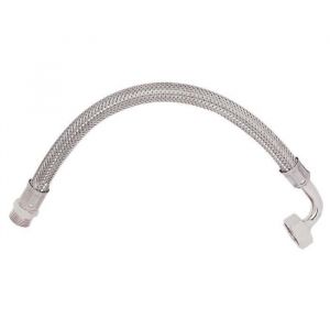 Axis SOMATHERM Flexible Sanitaire en Inox ACS DN8 - Débit Standard - L 100cm - Mâle droit 1/2" et coudé - Femelle - Ecrou tournant 1/2"