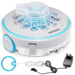Monzana Robot de piscine Poolboy500 sans fil automatique lamelles batterie aspirateur Poolboy - gris clair