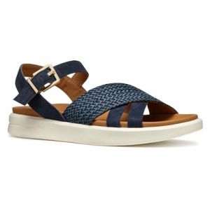 Geox Femme D XAND 2S B Sandale, Navy, 38 EU