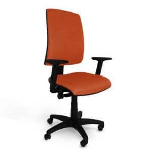 Fauteuil de bureau ART PROG Alexandre II Orange Roulettes pour sol dur