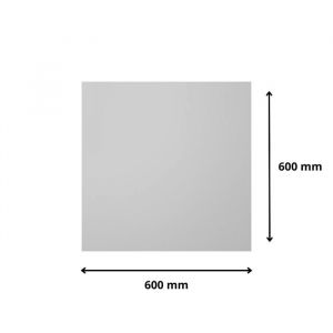 Plaque Plexigglas miroir 3 mm 600 x 600 mm Bords Droits