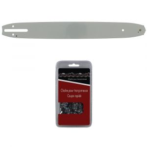 Guide 40 cm (16 pouces) + chaîne 56 maillons - Compatible tronçonneuses HUSQVARNA